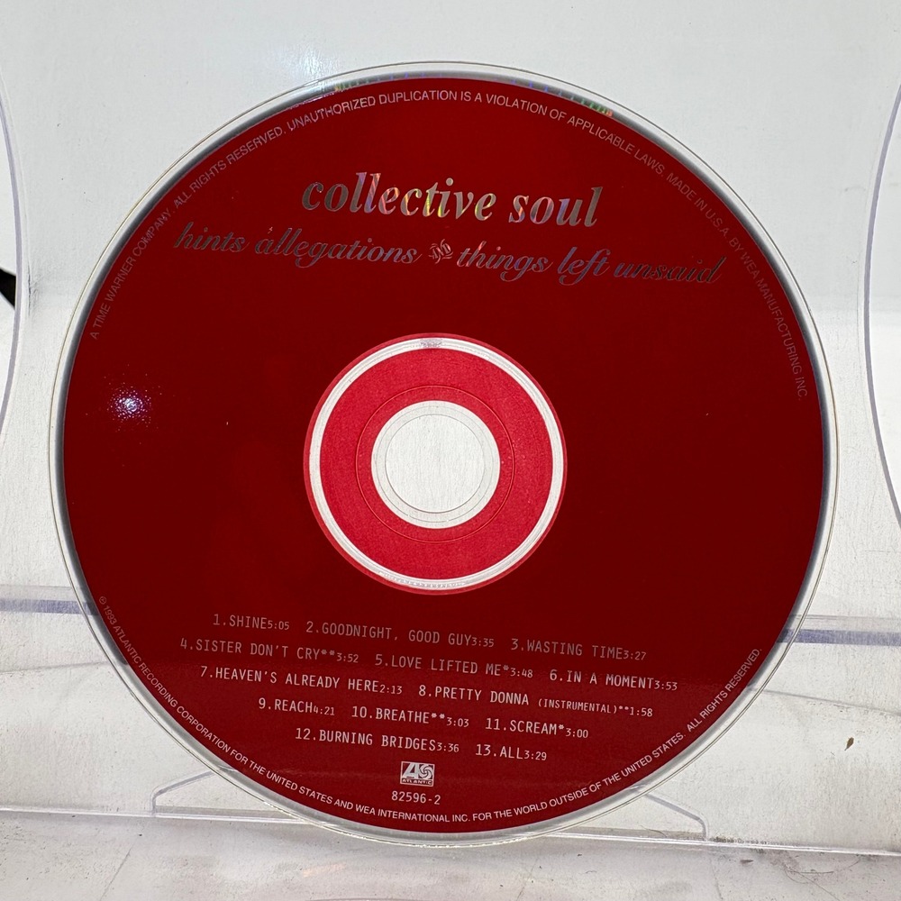 Collective Soul Hints Allegations and Things Left Unsaid CD 82596-2 1993 Rock